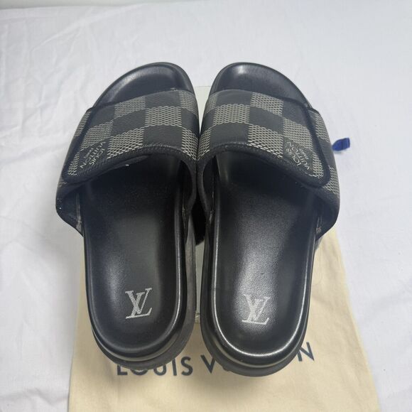 Louis Vuitton Miami Mule Sandals 1ACR2P - Size 9 US / 42 EU - Damier - Authentic - Picture 4 of 8